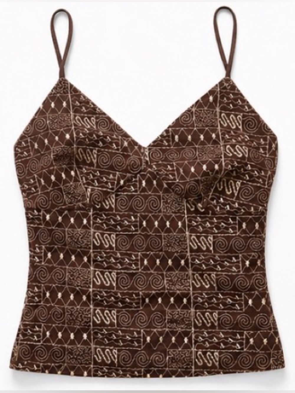 [Fiona Beckett for Tooke] Rust Print Cami Top Sz: S